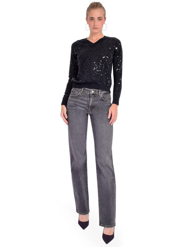 BA&SH Chris Jeans in Black Full Outfit 