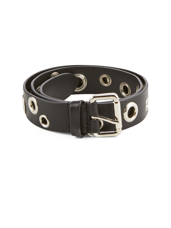 OTTOD'AME Eyelet Studded Belt in Black Details 