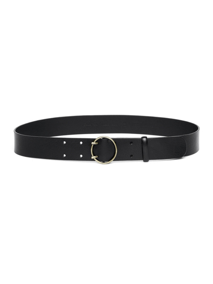 BELLEROSE Selya Belt in Black Front View 