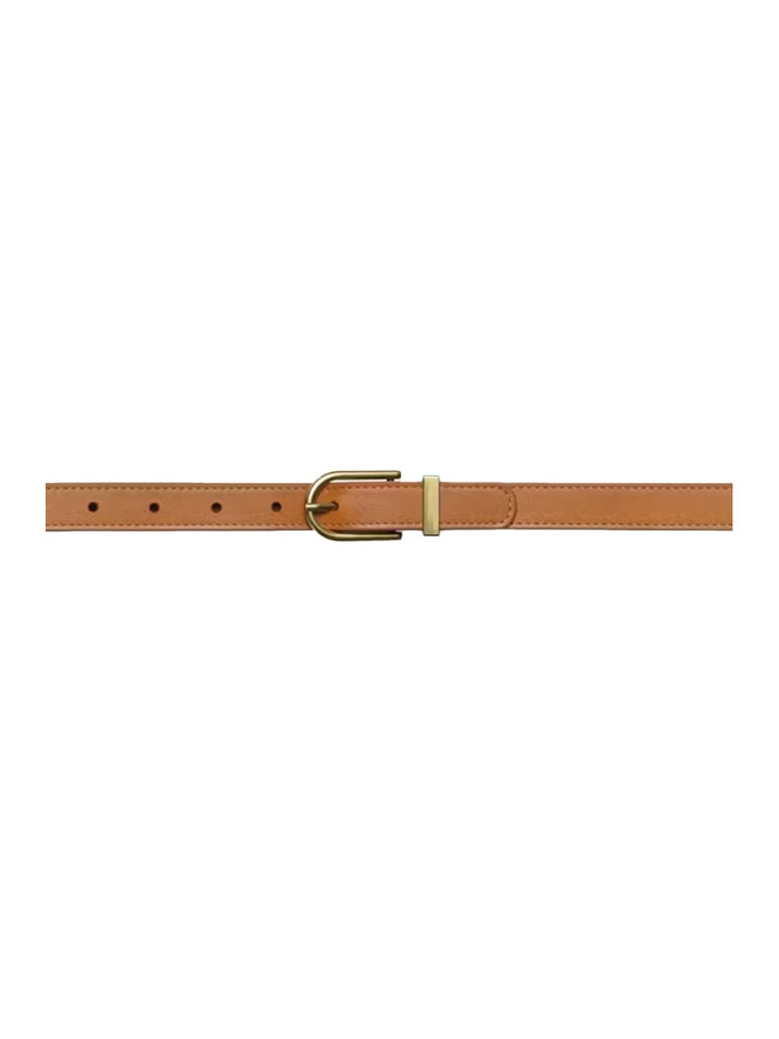FRAME Simple Art-Deco Belt in Natural Front View 