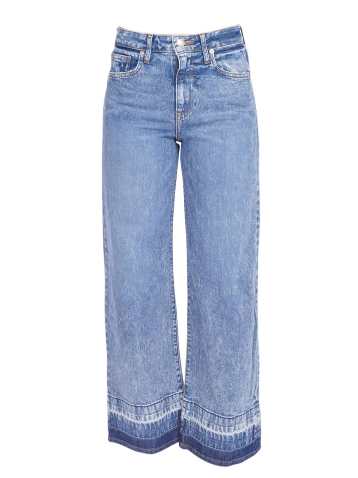 SIMKHAI Jude High Rise Wide Leg Crop in Sherwood Blue Product Shot 