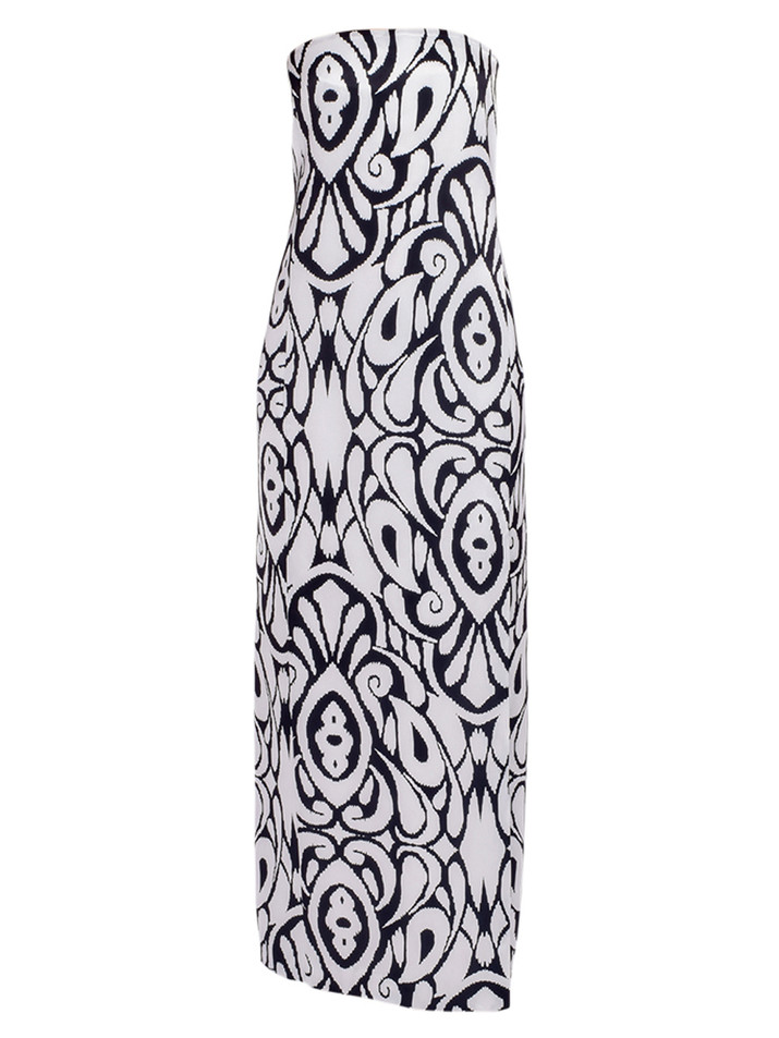 NICHOLAS Axelie Strapless Tube Gown in Ivory Inez Product Shot 
