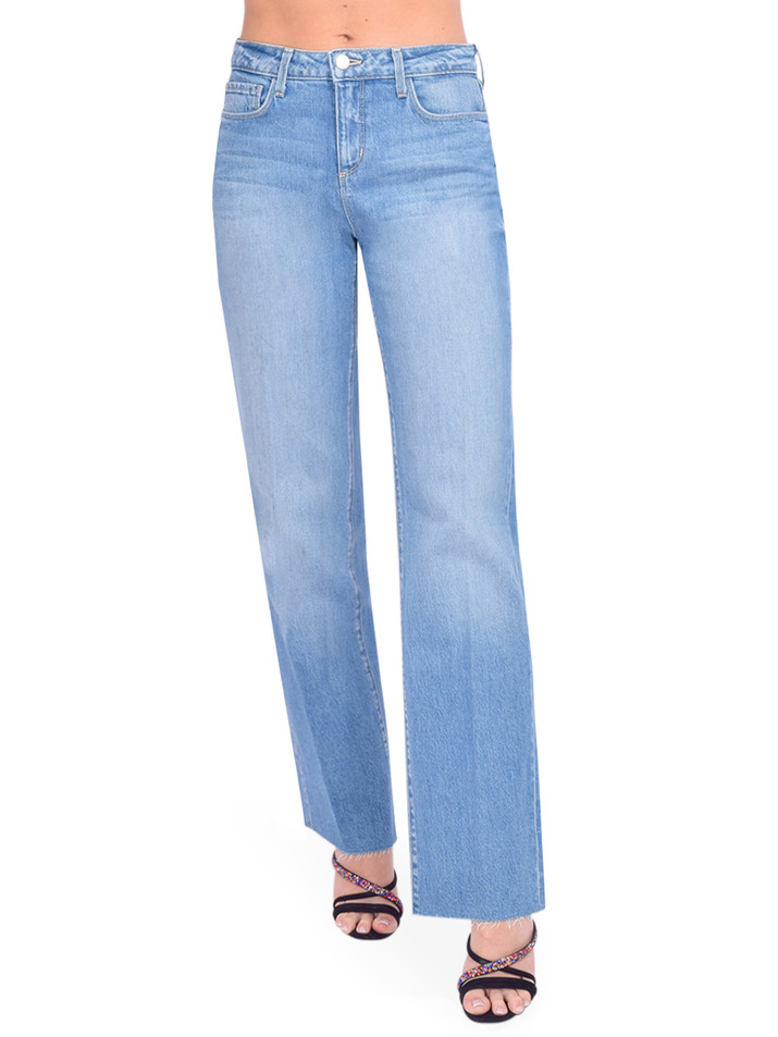 L'AGENCE Tiana Wide Leg Jean in Seneca Front View 