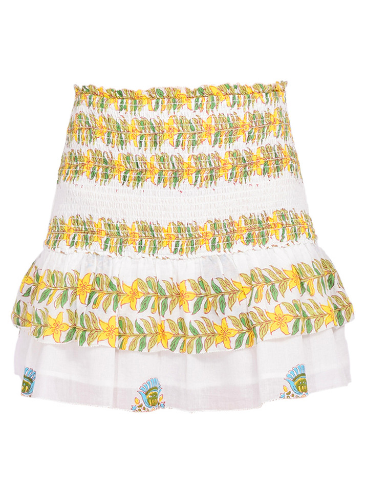 Love the Label Kiana Mini Skirt in Lohdi Garden Print Product Shot 
