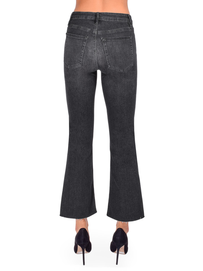 FRAME Le Crop Mini Boot Raw Claudius Back View 