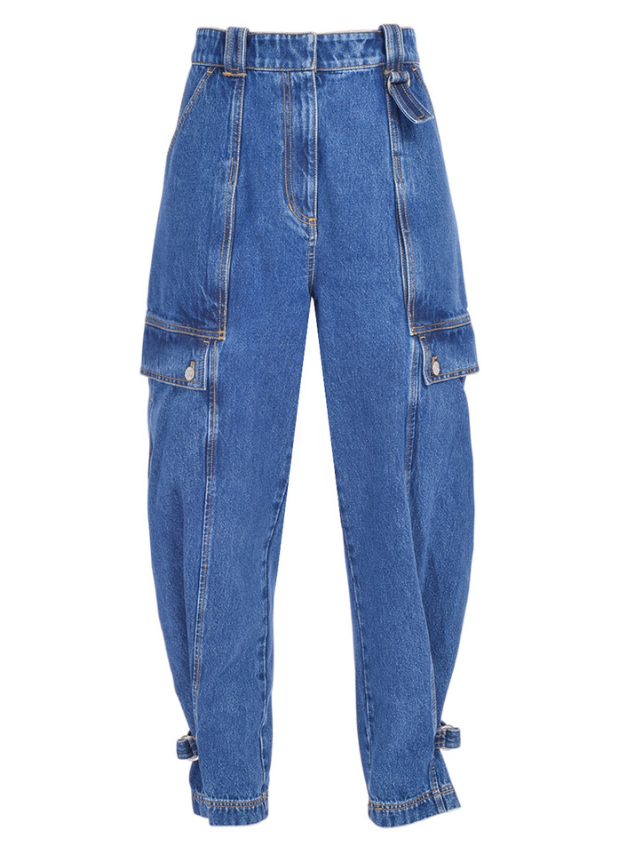 3.1. Phillip Lim Denim Cargo Jean in Vintage Blue Product Shot 