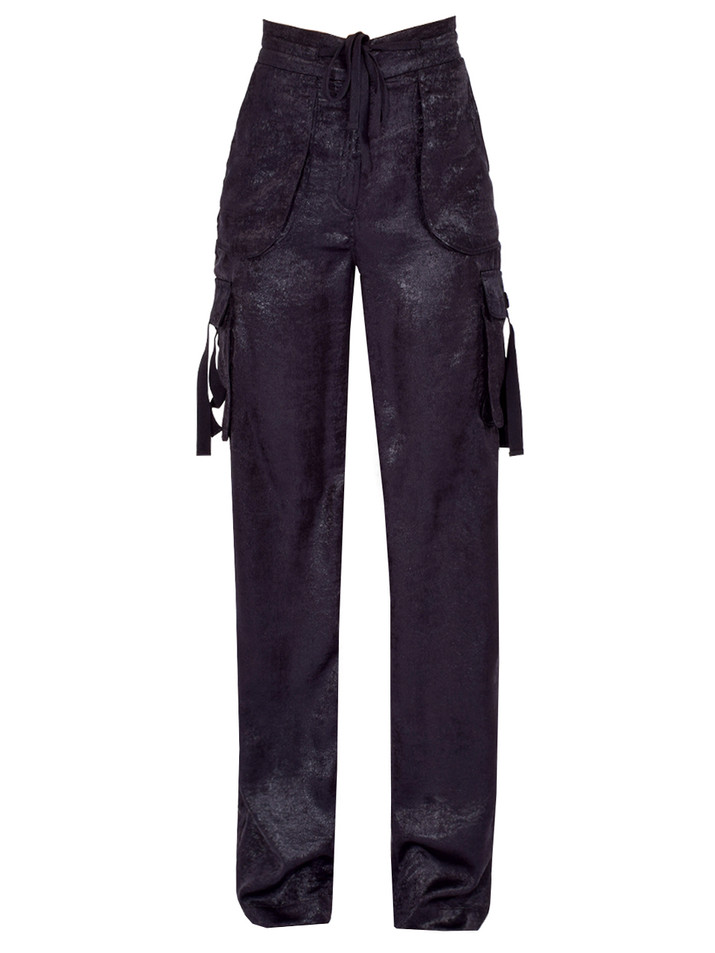 LE SUPERBE Glistening Santa Cruz Pant in Midnight Product Shot 
