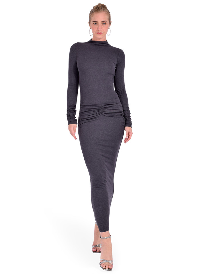 SER.O.YA Fina Tea Length Dress Front View 2