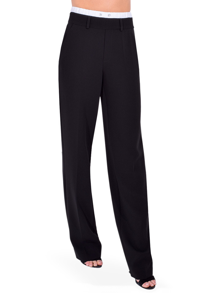 Cinq a Sept Vittoria Pant in Black Side View 