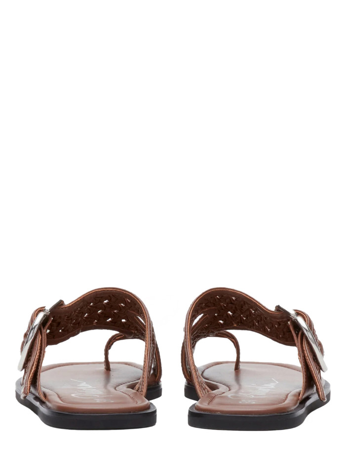 3.1 Phillip Lim Z-Strap Macrame Sandal in Cocoa Back View 