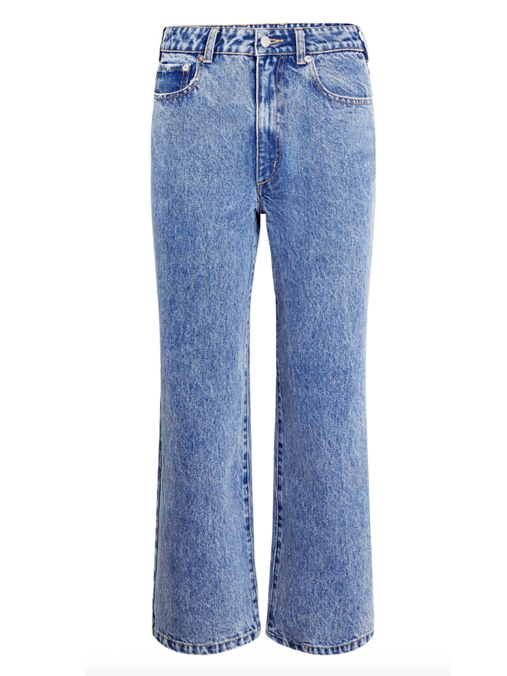 SER.O.YA Kirt Wide Leg Cropped Jean in Lakeside Product Shot 

