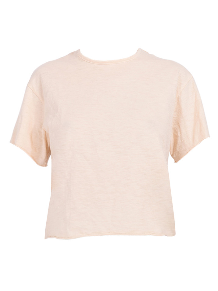 NSF Harper Boxy Slub Jersey Tee in Lemonade Product Shot 