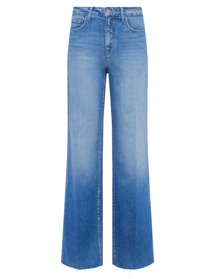 L'AGENCE Scottie Wide-Leg Jean in Calloway Blue Product Shot 