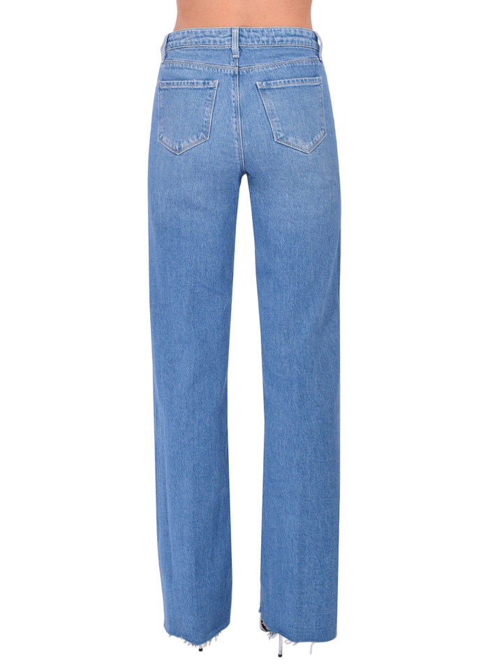 L'AGENCE Scottie Wide-Leg Jean in Calloway Blue Back View 