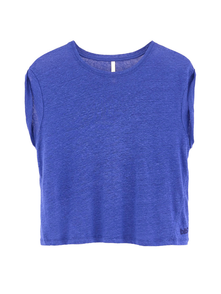 BELLEROSE Vlyn Crewneck T-Shirt in Blueworker Product Shot