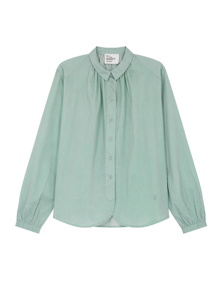 LEON & HARPER Cob Foil Shirt in Green Product Shot 