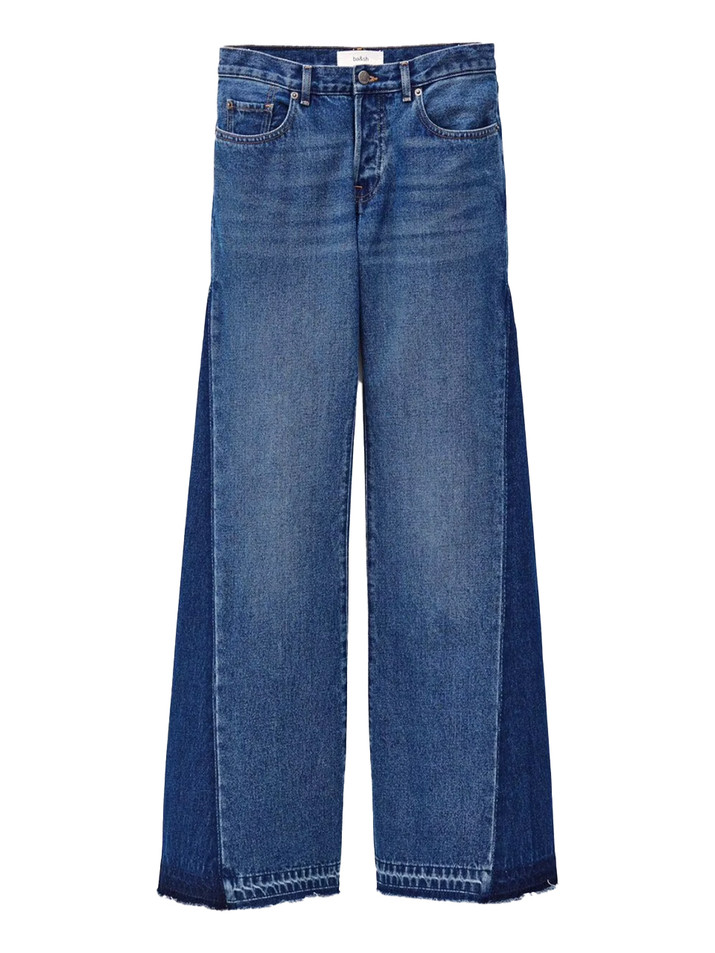 BA&SH Vadou Flared Jeans in Used Blue Product Shot 