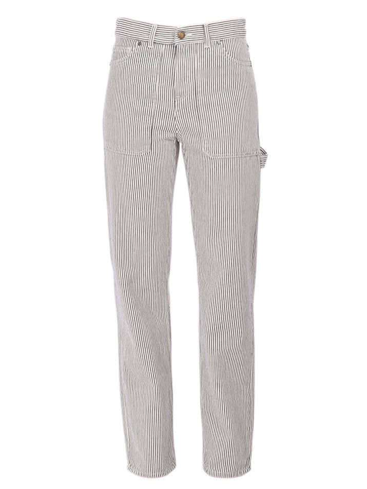 BA&SH Carpenter Wide-Leg Pants in Ecru