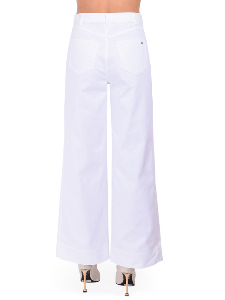 Cinq a Sept Betsy Pant in White Back View 