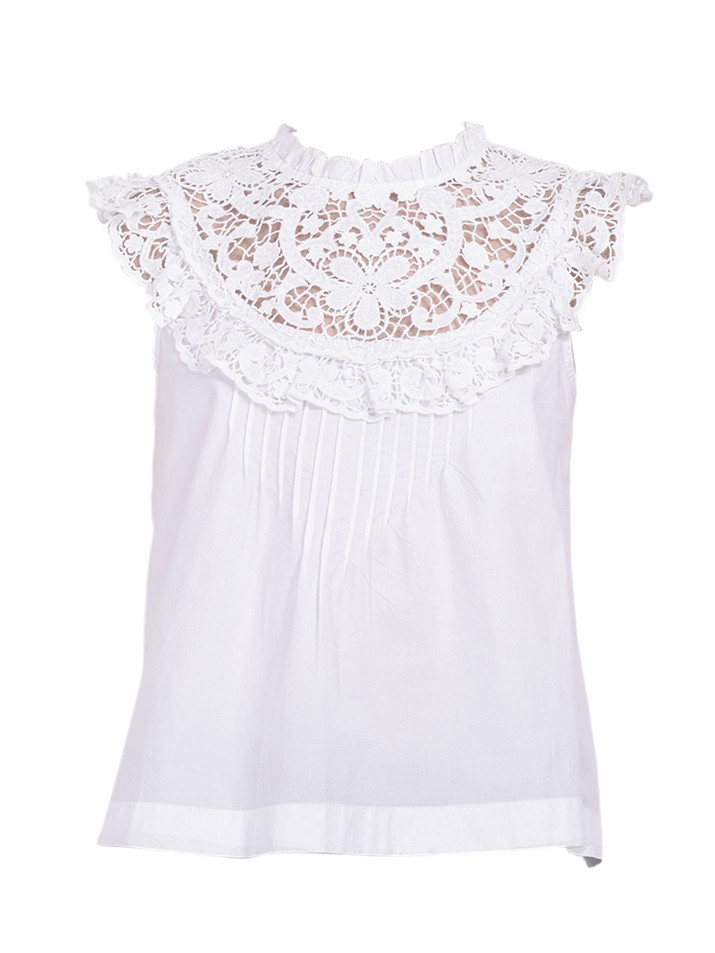 LOVE THE LABEL Alma Top in White Product Shot 