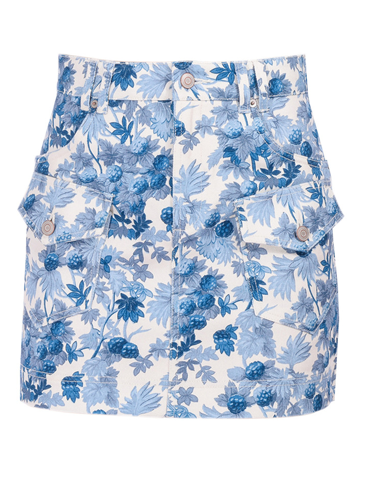 CARA CARA Wayne Skirt in Berries Egret Product Shot 