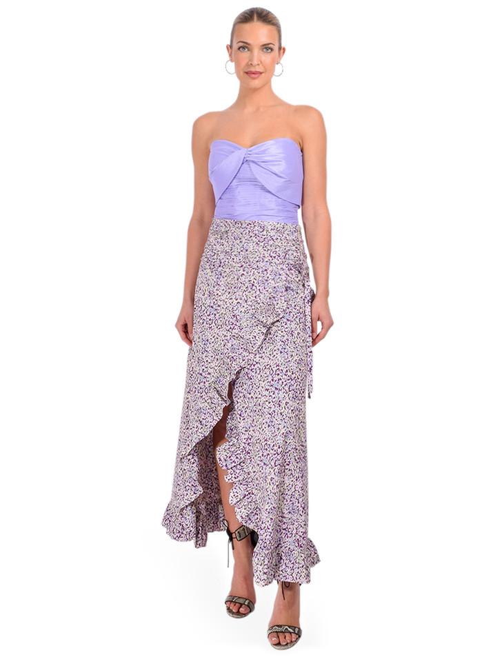 KIKA VARGAS Kali Top in Lilac Taffeta Full Outfit 