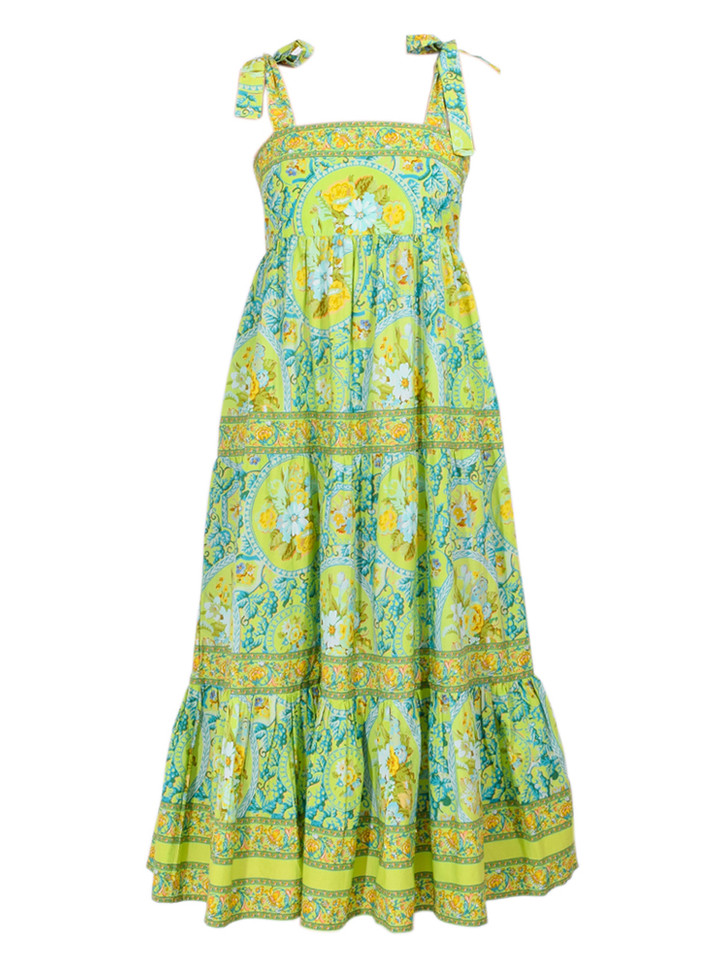 LOVE THE LABEL Brinley Dress in Tresco Floral Pistachio Product Shot 