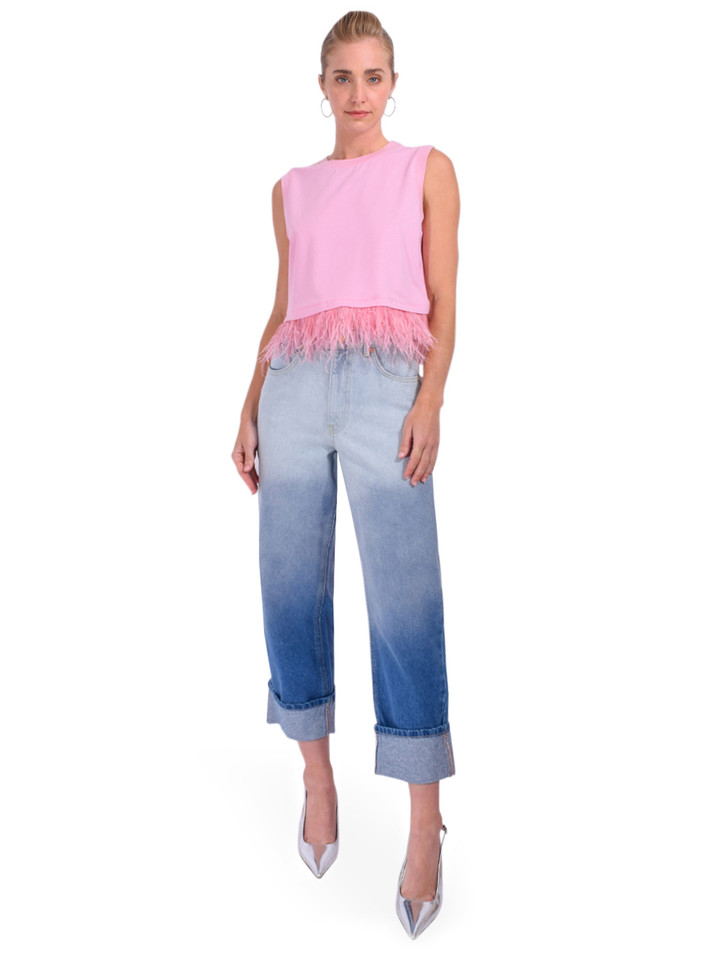 ESSENTIEL ANTWERP Habille Jeans in Blue Full Outfit. 