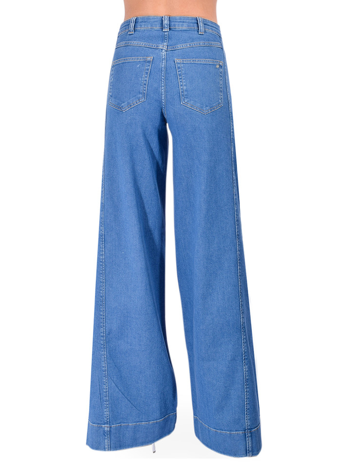 Cinq à Sept Carol Pant in Surf Blue Back View 