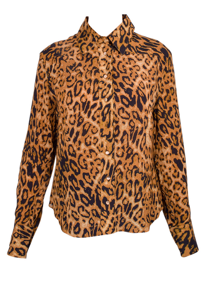 KARINA GRIMALDI Mariana Leopard Print Blouse Product Shot 
