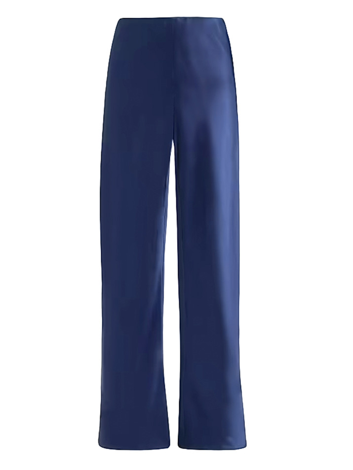 CAMI NYC Bristol Satin Pants in Navy Product Shot 