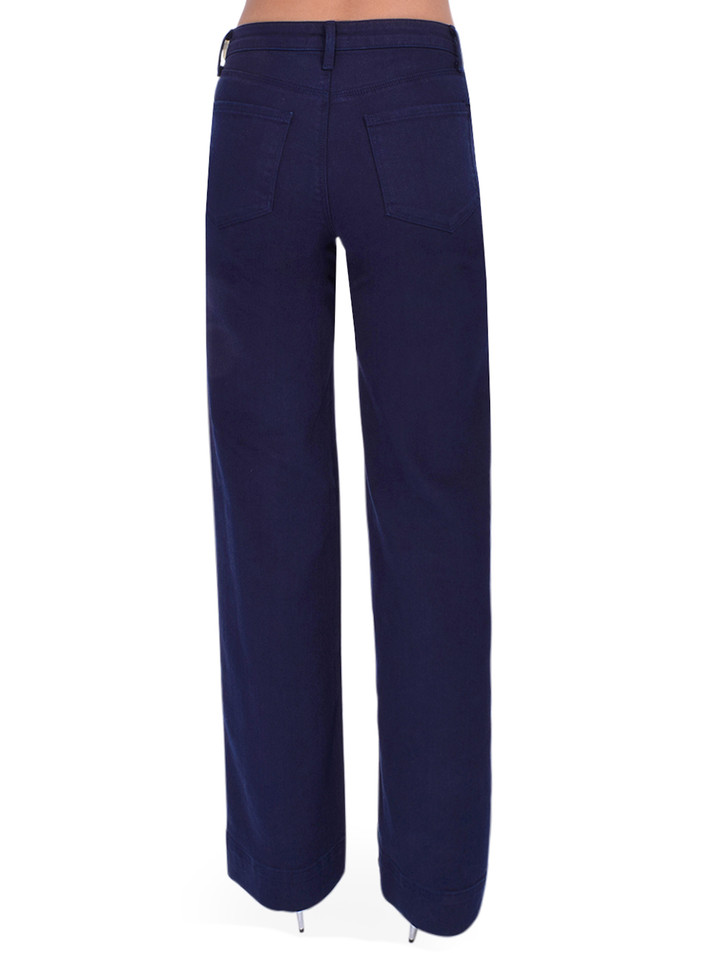 L'AGENCE Nolan Patch Pocket Jean in Deep Midnight Back View 