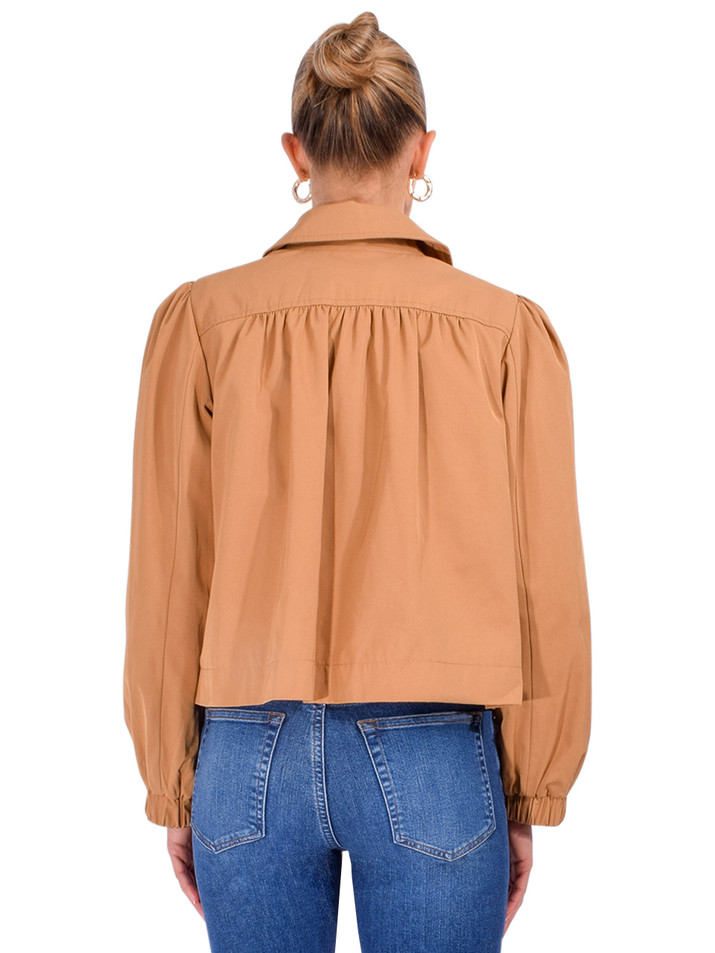 BA&SH Icon Coat in Camel Back View 