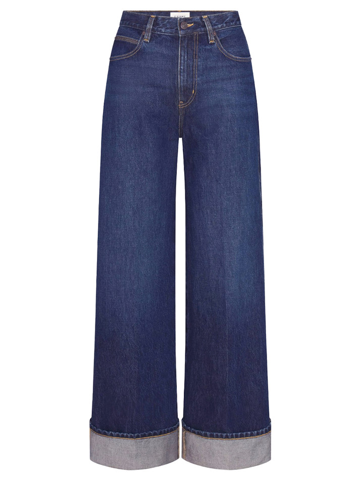 FRAME Spencer Wide Cuffed Jeans Product Shot 