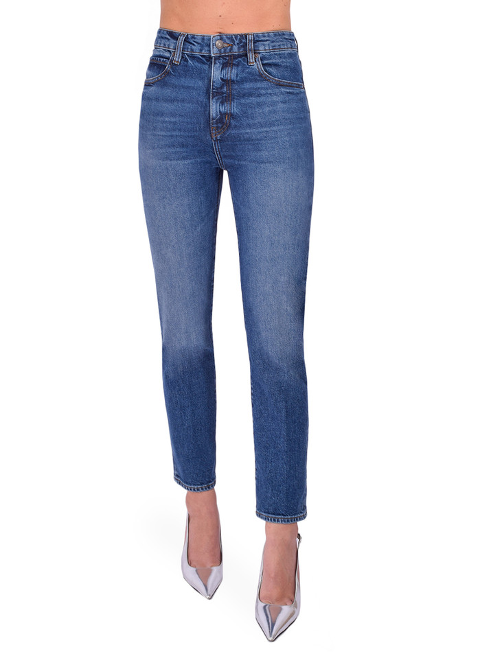 FRAME The Ruler Crop Jean In Nebula Front View 