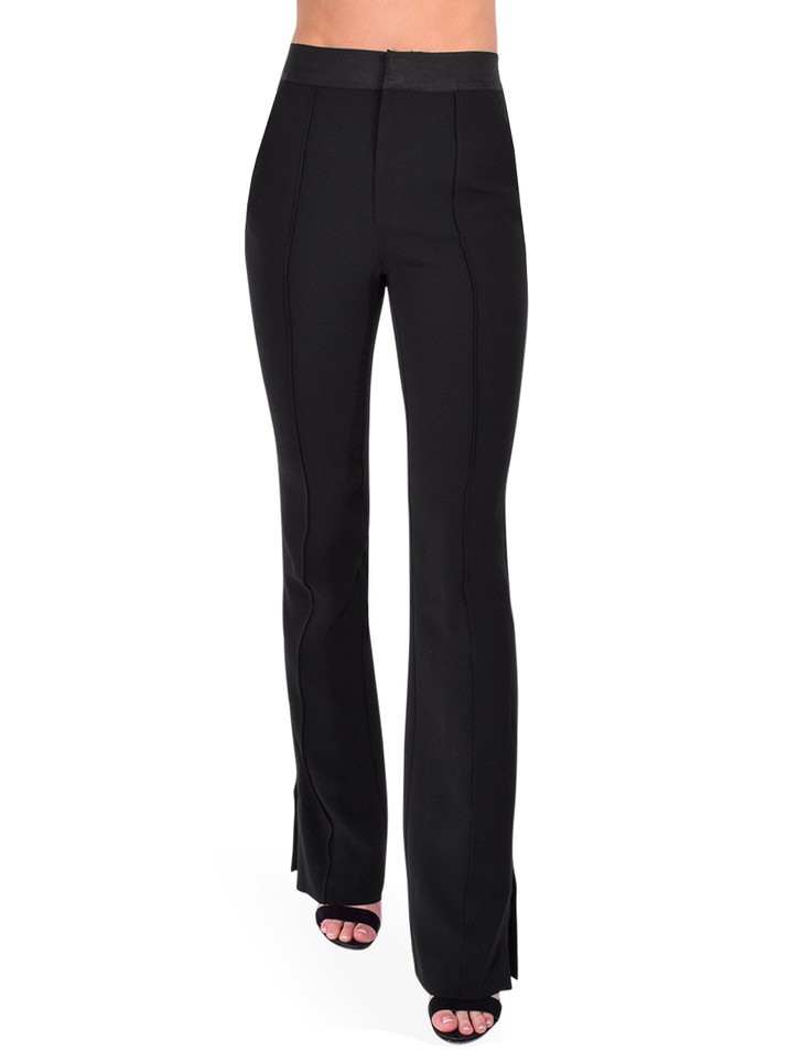 Cinq a Sept Finn Pant in Black Front View 