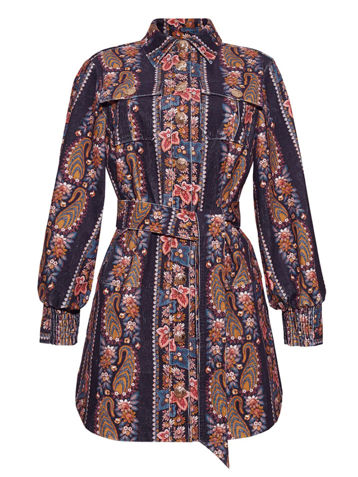Cara Cara Villena Dress in Trail Paisley Product Shot 