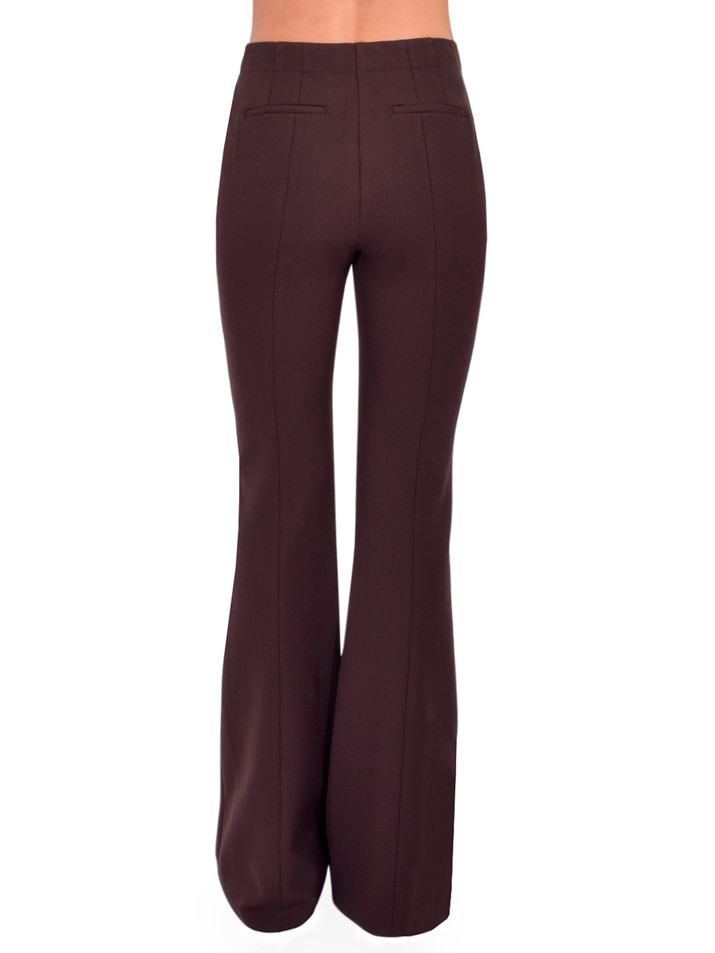 SIMKHAI Kenna Trouser in Chocolate Back View 