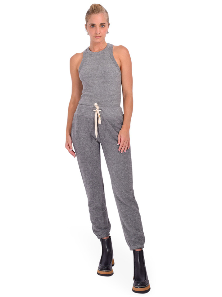NSF Alexa Fitted Rib Tank in Heather Full Outfit 