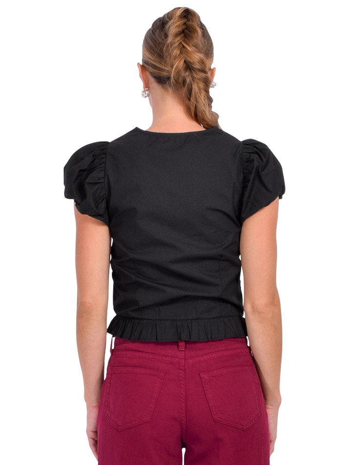 LOVE THE LABEL Iridessa Top in Black Back View 