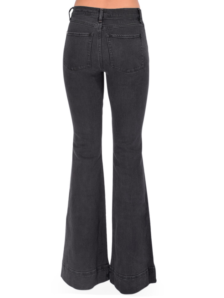 ALICE + OLIVIA Beautiful Jean in Clarissa Black Back View 