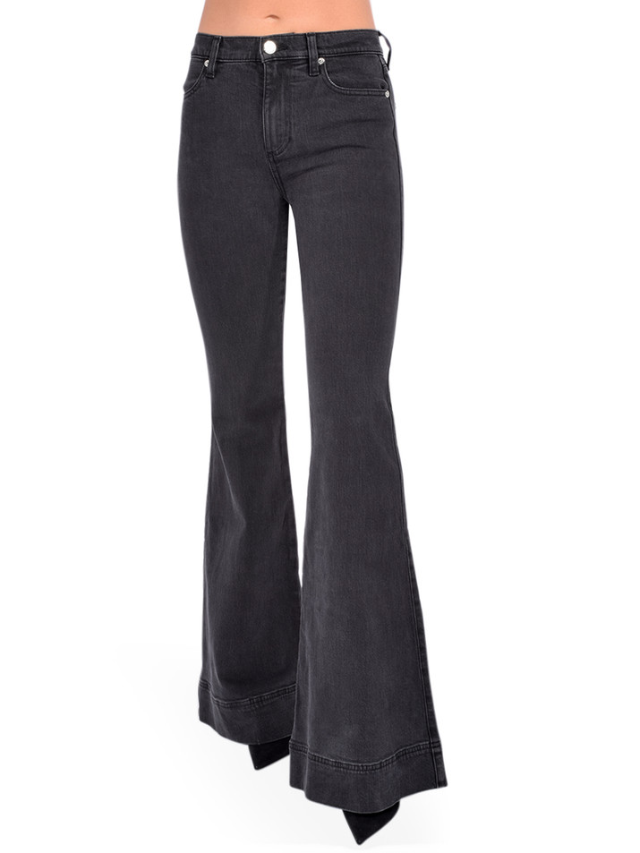 ALICE + OLIVIA Beautiful Jean in Clarissa Black Front View 