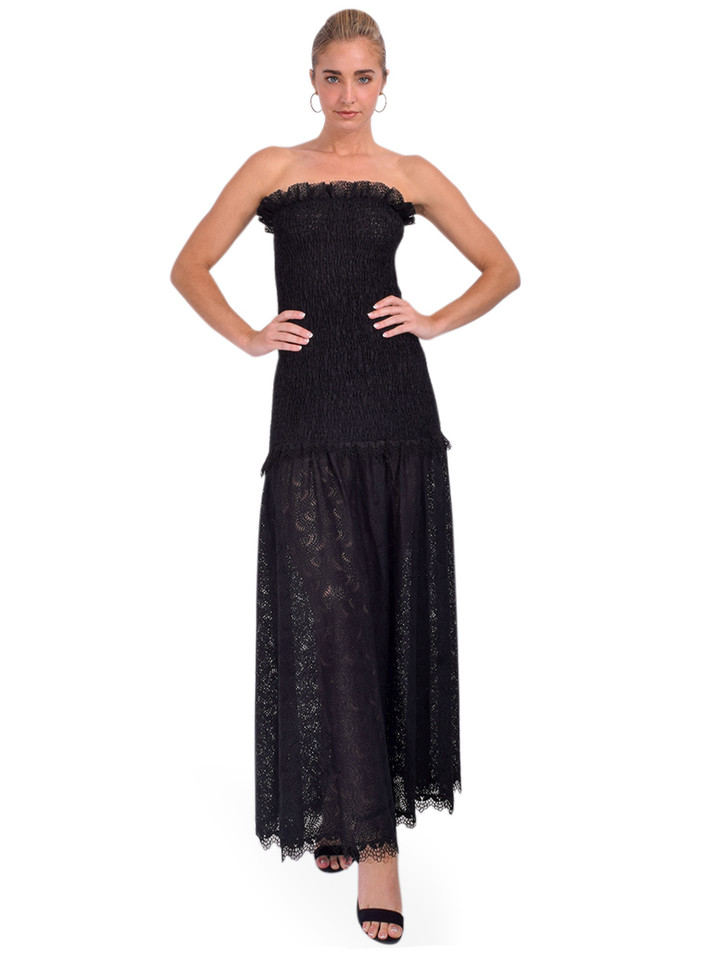 Kika Vargas Sifan Lace Dress Front View 2