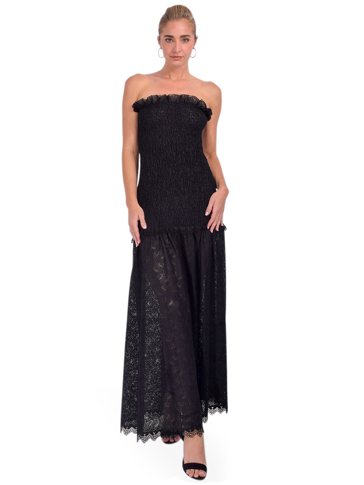 Kika Vargas Sifan Lace Dress Front View 1