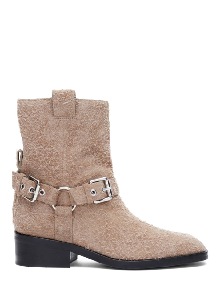 3.1 PHILLIP LIM Alexa Moto Boot in Taupe Side View 