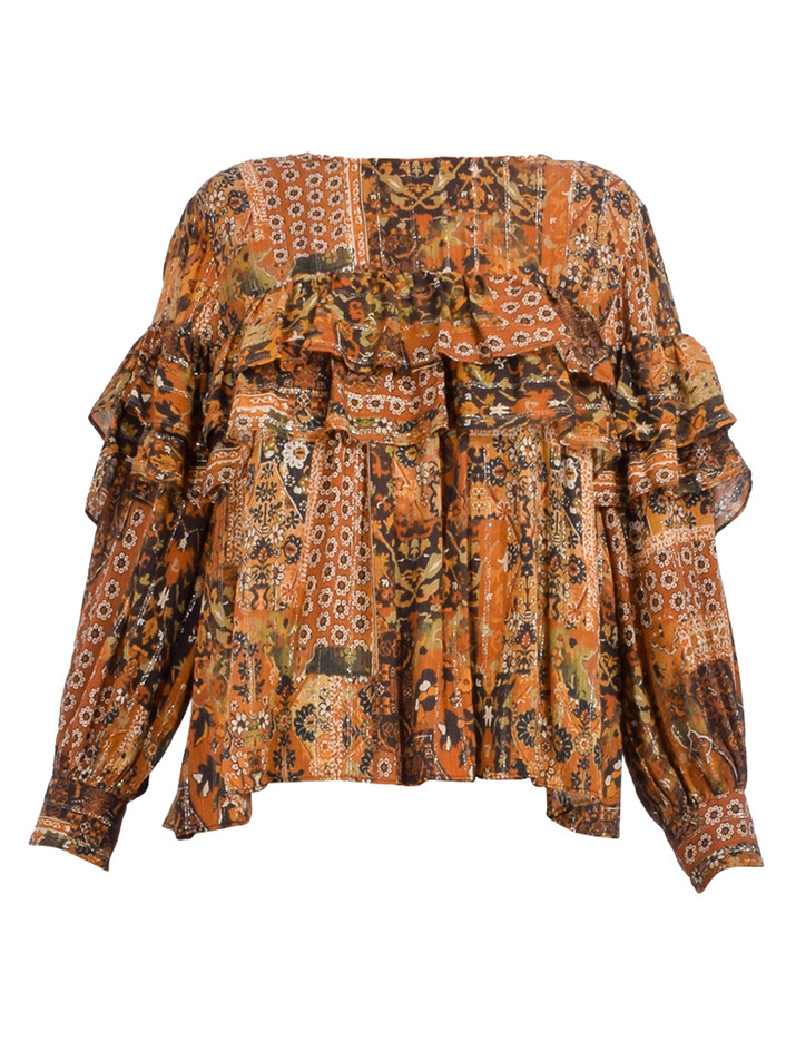 BA&SH Ocre Pixie Top