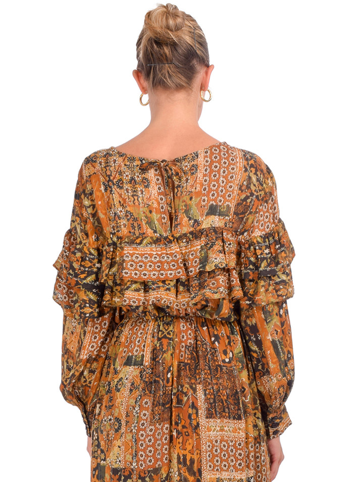 BA&SH Ocre Pixie Top Back View 
