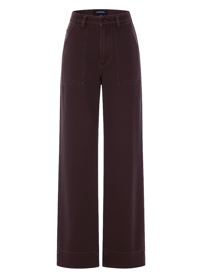 LE SUPERBE Everyday Brenda Tux Pant in Dark Chocolate Product Shot 

