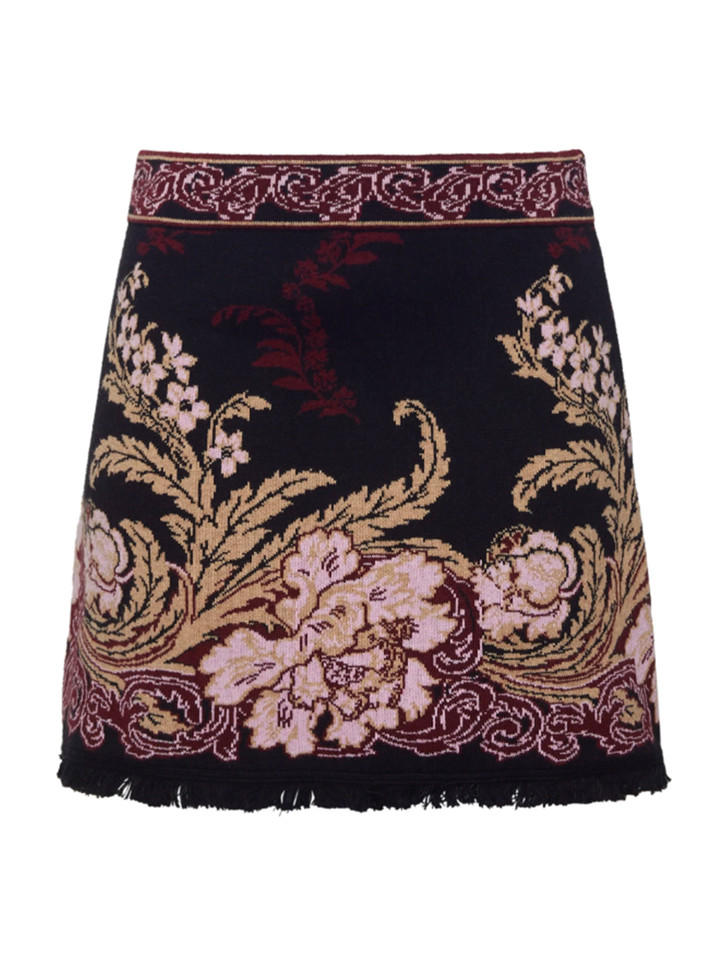 Cara Cara Lindy Mini Skirt in Nouveau Black