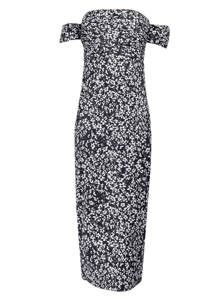 KIKA VARGAS Adele Daisy Dress in Midnight